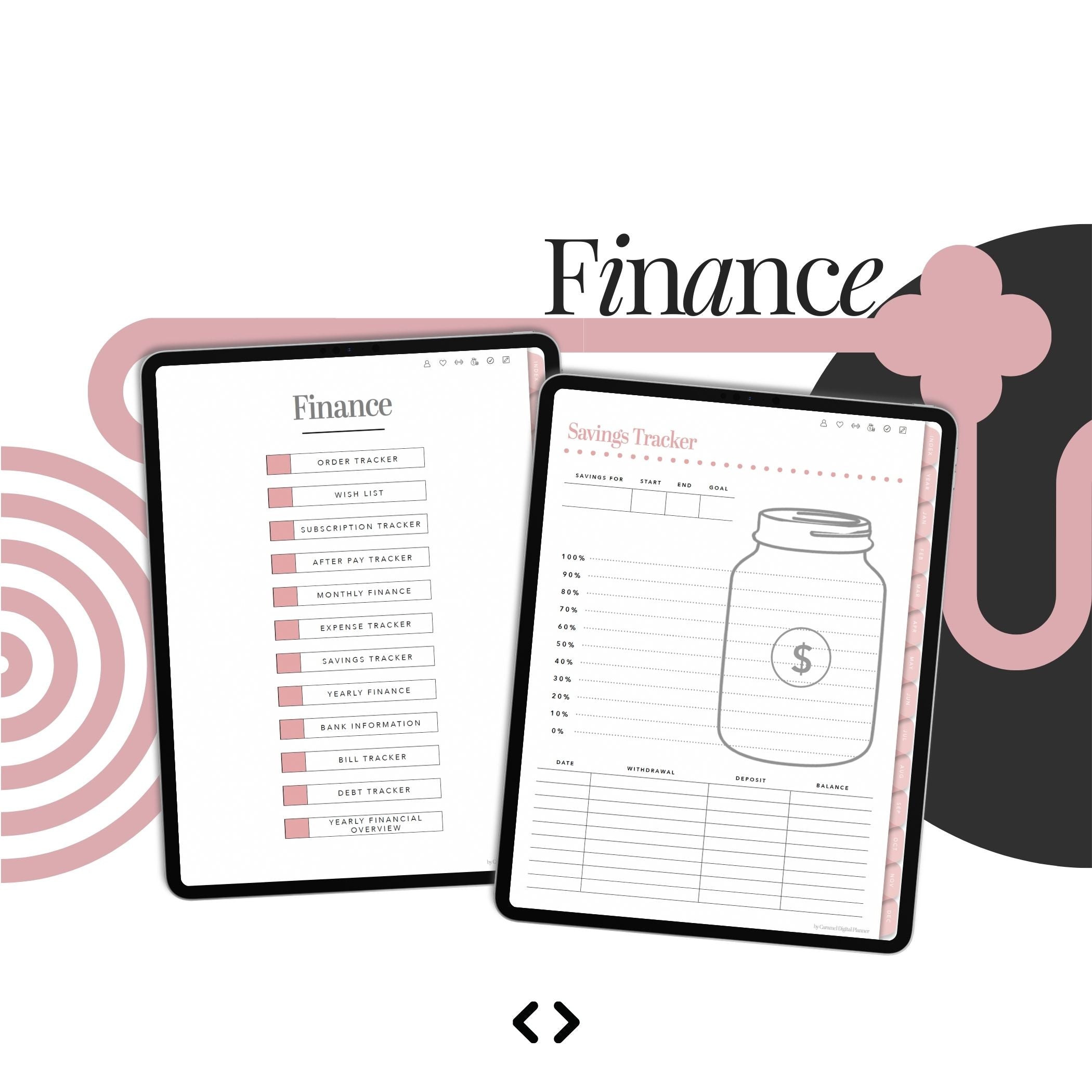 budget planner, finance planner, 2024 2025 2026, digital planner